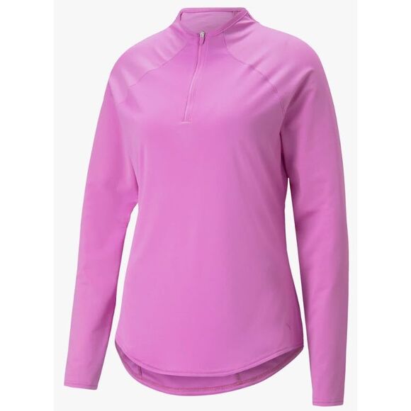 $50 PUMA Golf Women's Shine 1/4 Zip size large m10 - Picture 1 of 5